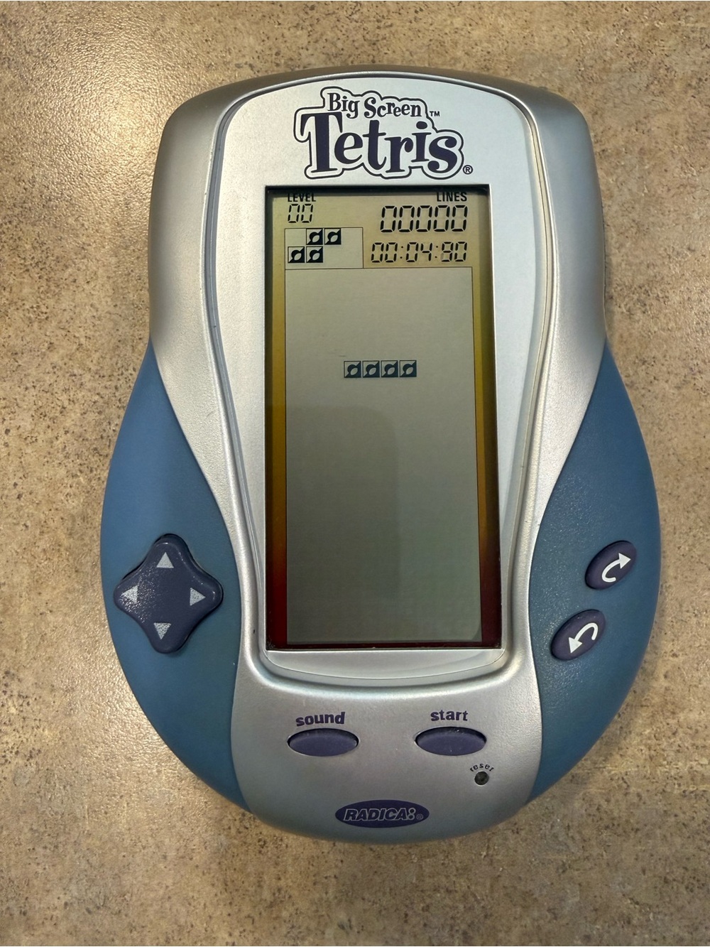 Radica Tetris Big Screen Vintage 2002 Hand Held Electronic Game - Tested